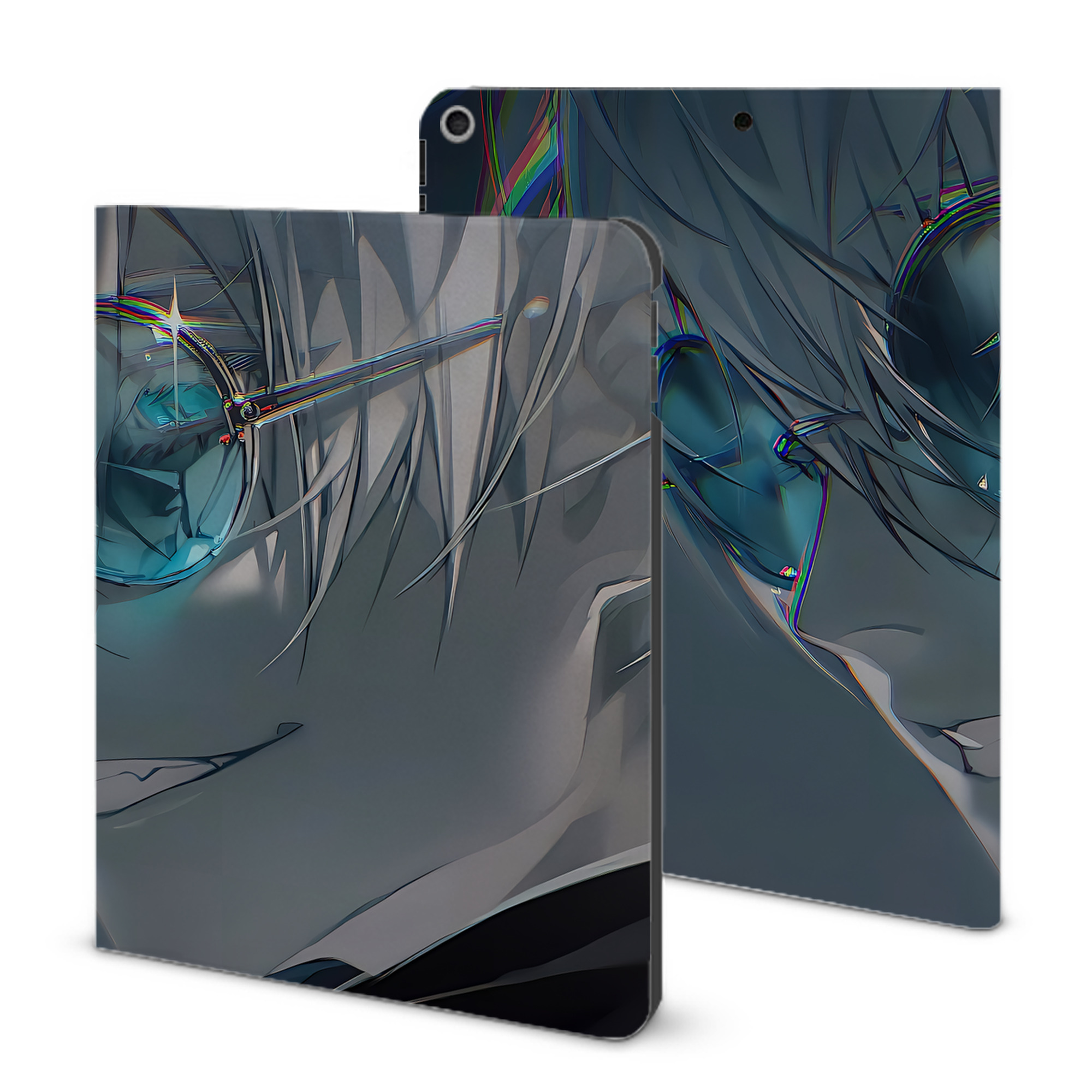 （画像用） 呪術廻戦 Jujutsu Kaisen IPad ケース ブック型 PUレザー TPU 耐衝撃 軽量 薄型 ペン収納なし 全面保護 IPad 各モデル対応